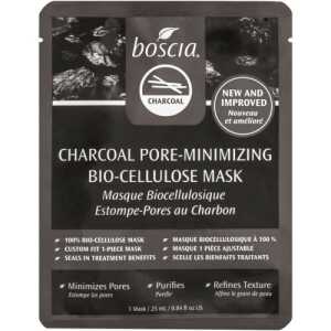 BOSCIA Charcoal Pore-Minimizing Bio-Cellulose Mask