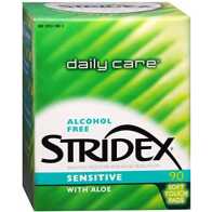 Stridex Daily Care Acne Pads With Aloe For Sensitive Skin