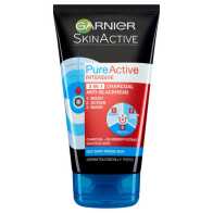 Garnier Pure Active Intensive 3 In 1 Anti-Blackhead Charcoal Wash, Scrub And Mask