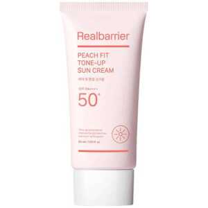 Real Barrier Peach Fit Tone-Up Sun Cream SPF 50+ PA++++