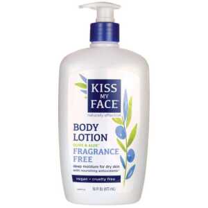 Kiss My Face Fragrance Free Olive And Aloe Body Lotion